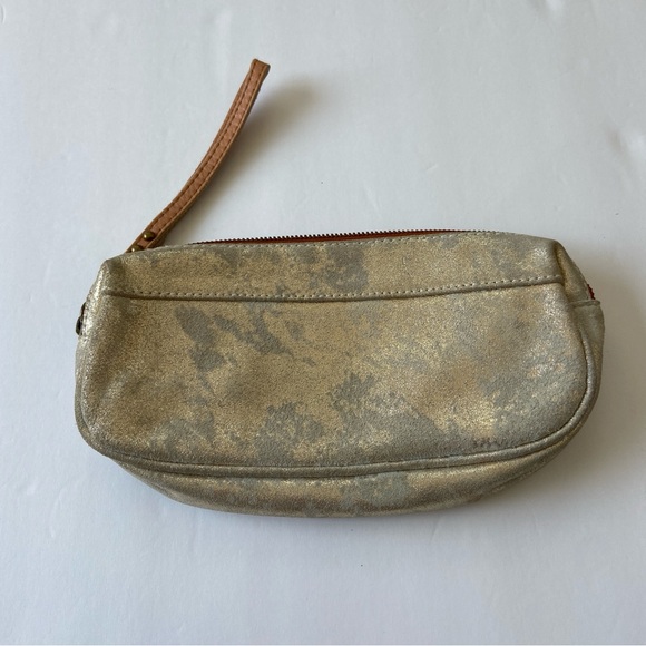 Anthropologie Schuler & Sons Philadelphia Distressed Metallic clutch - EUC - Picture 2 of 8